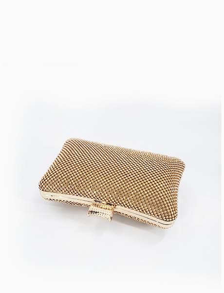 Gold Clutch Handbag
