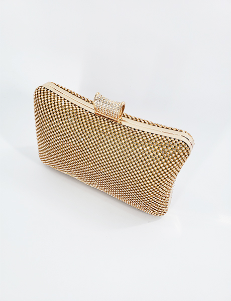 Gold Clutch Handbag